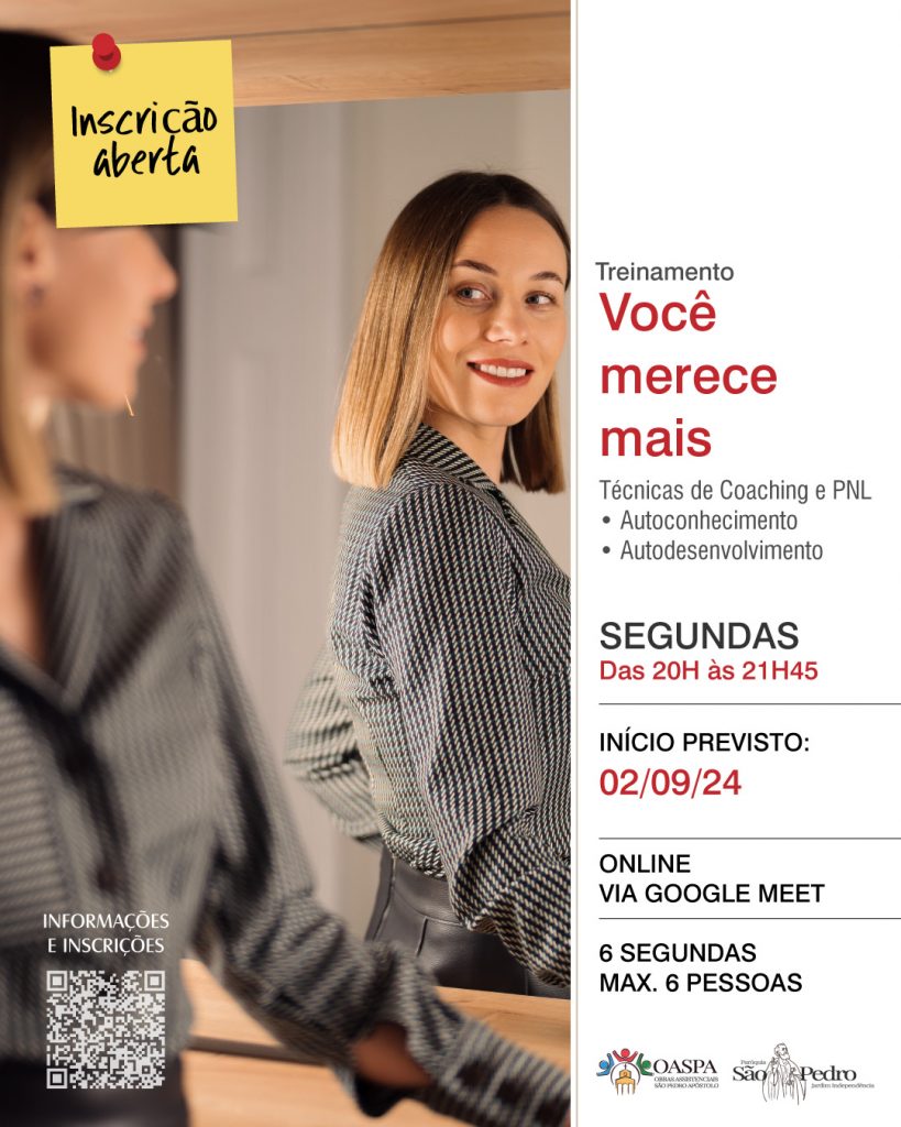 Coaching Autoconhecimento - Segundas das 20h às 21h20