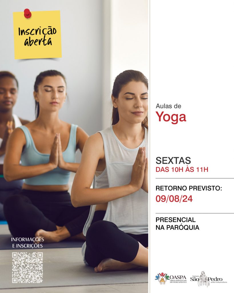 Aulas de Yoga - Sextas das 10h às 11h